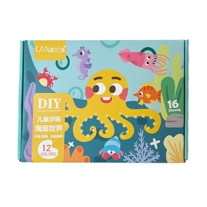 New DIY Sand Drawing Set Art Pictures Handicrafts Learning Sand Art Pictures Children Education Children Coloring Toy