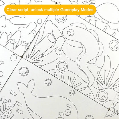 New DIY Sand Drawing Set Art Pictures Handicrafts Learning Sand Art Pictures Children Education Children Coloring Toy