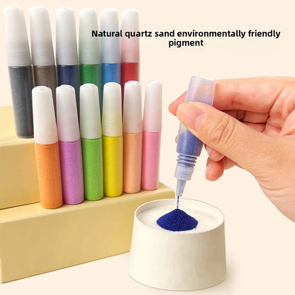 New DIY Sand Drawing Set Art Pictures Handicrafts Learning Sand Art Pictures Children Education Children Coloring Toy