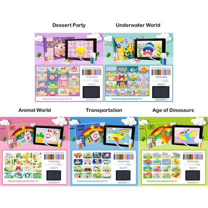 New DIY Sand Drawing Set Art Pictures Handicrafts Learning Sand Art Pictures Children Education Children Coloring Toy