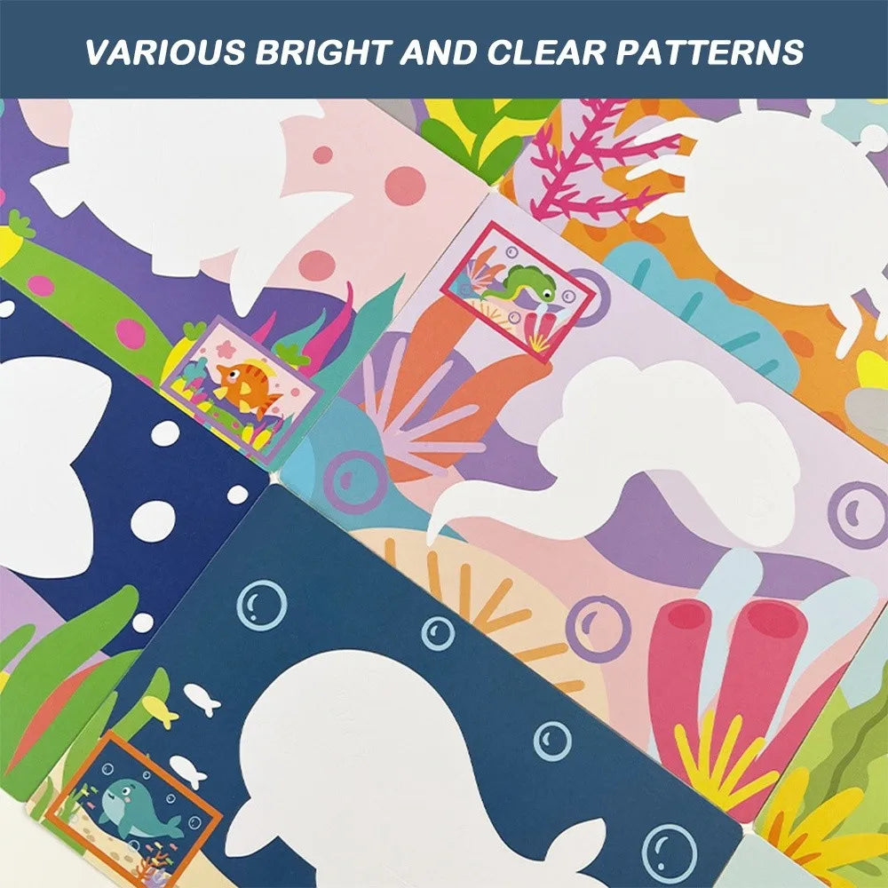 New DIY Sand Drawing Set Art Pictures Handicrafts Learning Sand Art Pictures Children Education Children Coloring Toy