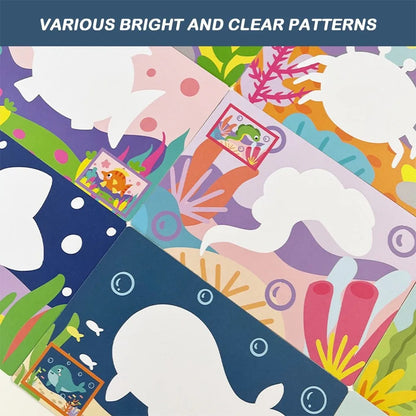 New DIY Sand Drawing Set Art Pictures Handicrafts Learning Sand Art Pictures Children Education Children Coloring Toy