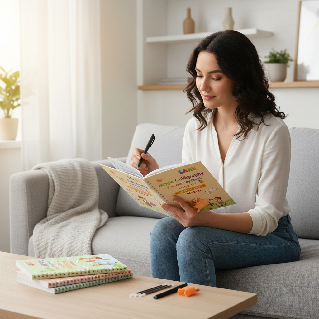 Sank Magic Practice Copybook Pen Preschools Kids Calligraphy English Verison Free Wiping Children Reusable Writing Book